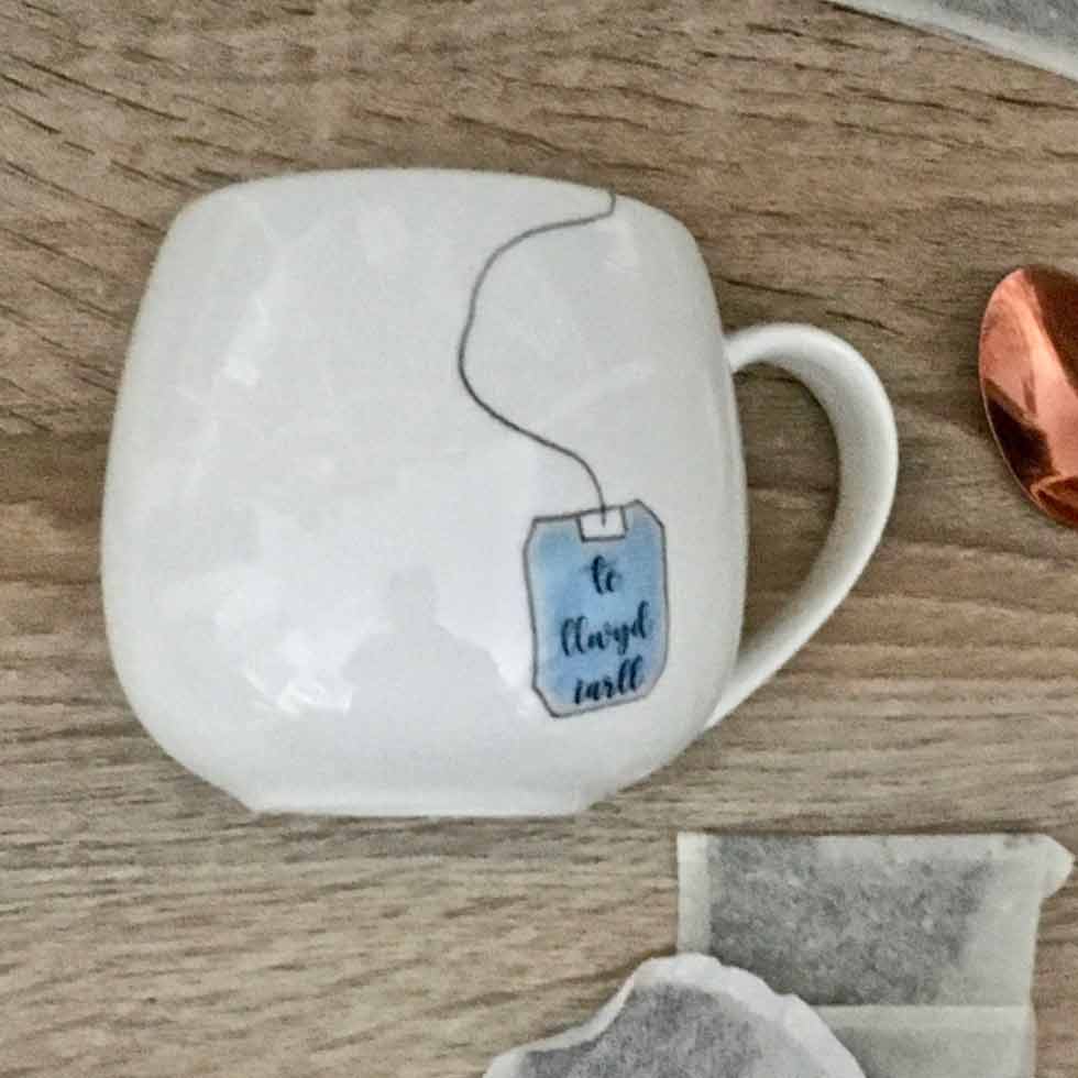 Mug - Teabag - Te Iarll Llwyd / Earl Grey Tea