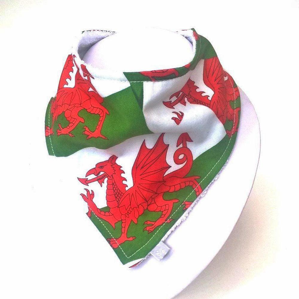 Dribble Bib / Bandana - Wales Flag - Welsh Dragon