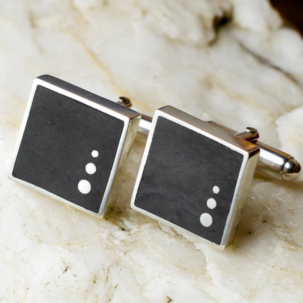 Cufflinks - Welsh Slate - 'Rhys'