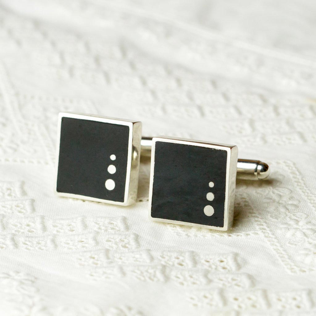 Cufflinks - Welsh Slate - 'Rhys'