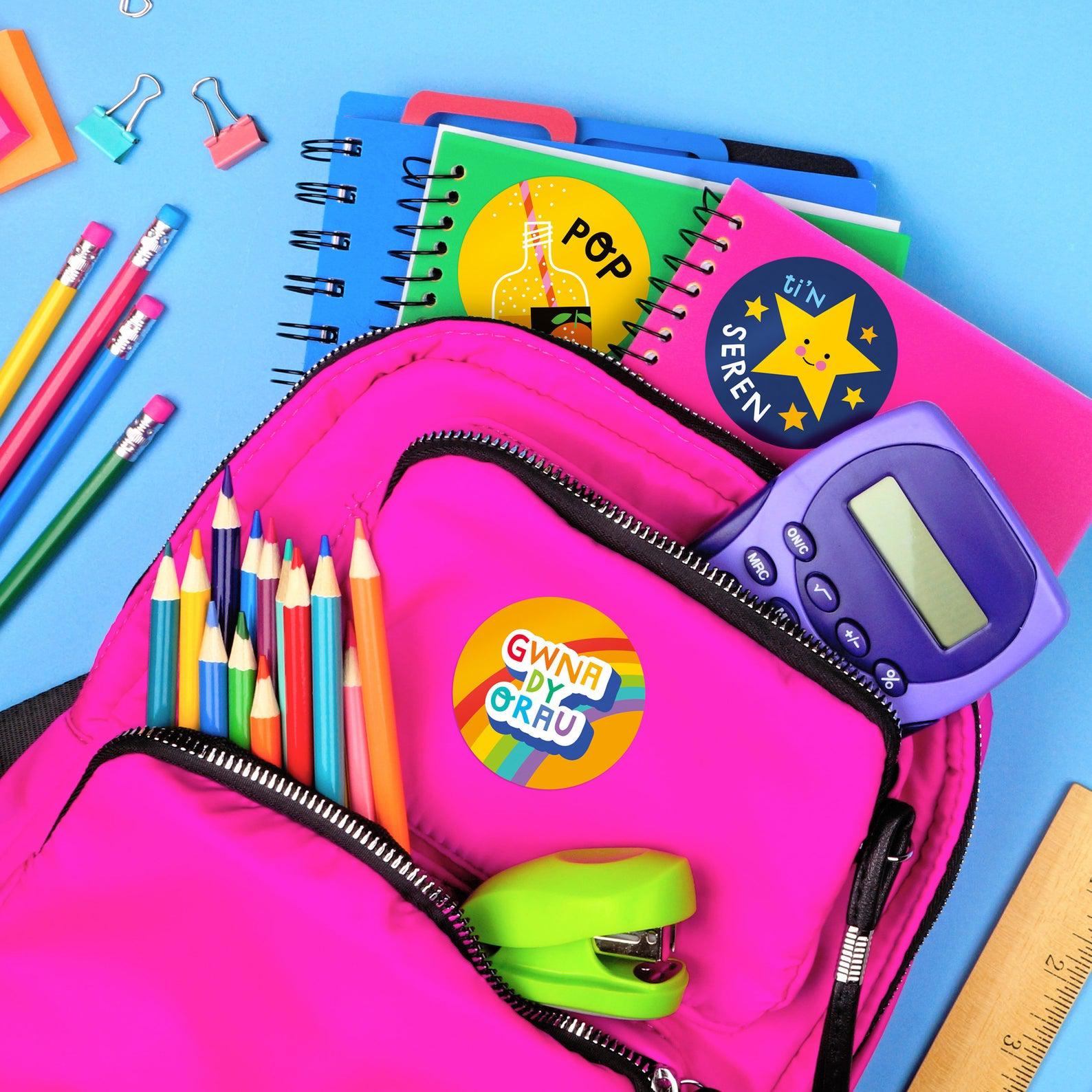 Stickers - Welsh Language - Sheet of 15