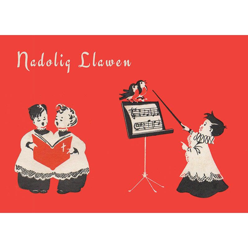 Card - Nadolig Llawen - Christmas Choir