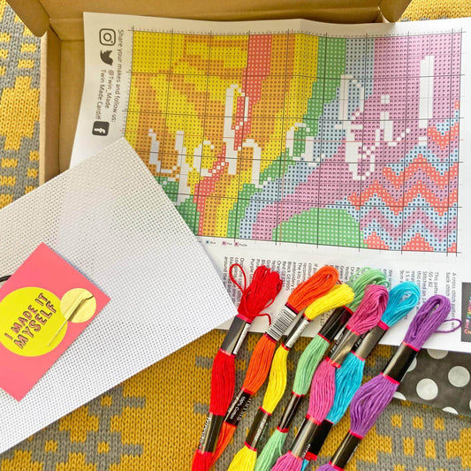 Cross Stitch Kit & Pattern - Ych a Fi! Yuk!