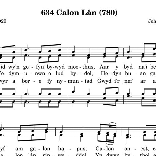 Calon Lân - Our Beautiful Heartfelt Welsh Hymn - Words, Sheet Music & Translation