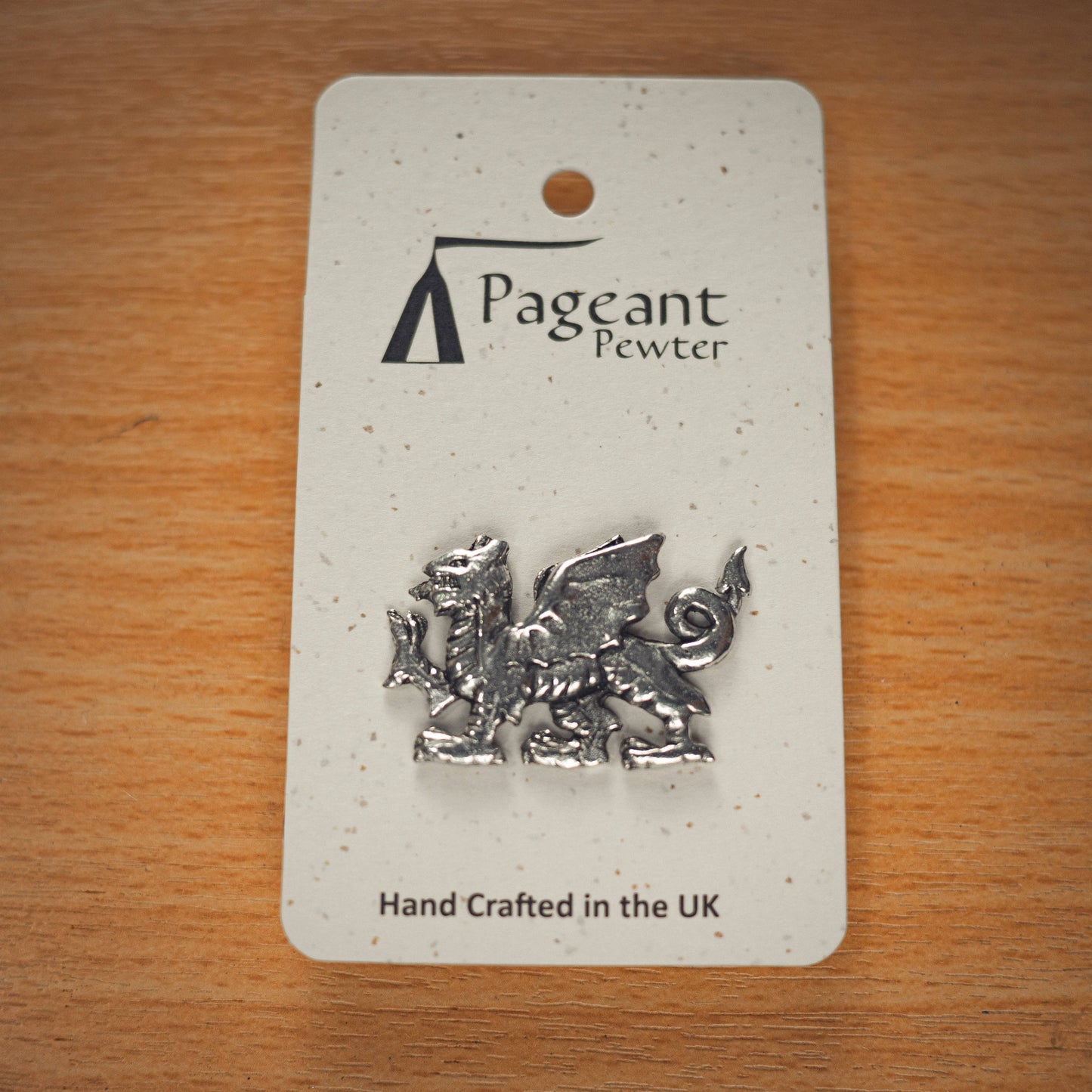 Badge / Brooch - Welsh Dragon - Pewter