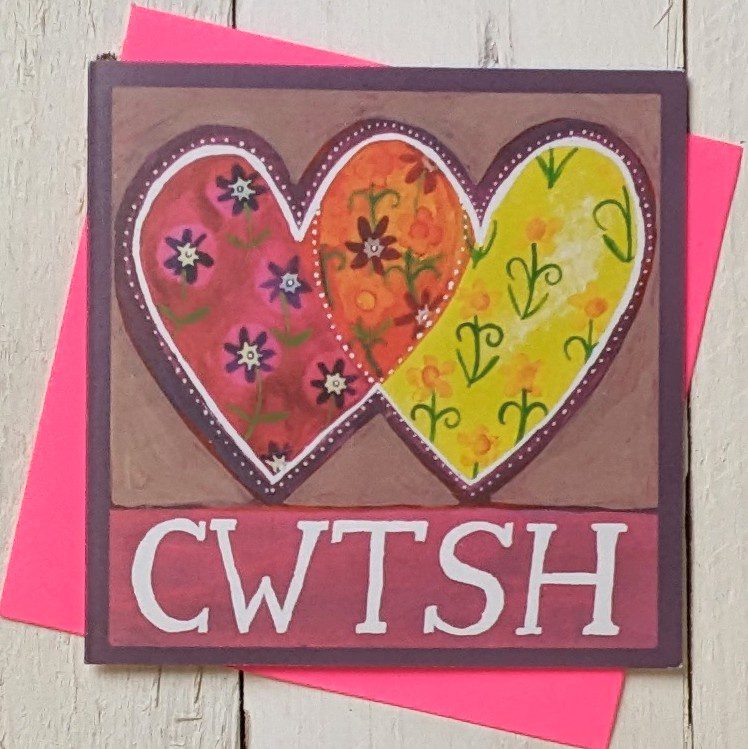 Card - Hearts - Bright Cwtsh