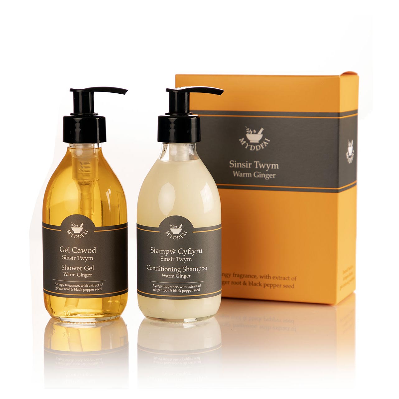 Hair & Body Gift Set - Myddfai - Sinsir Twym / Warm Ginger