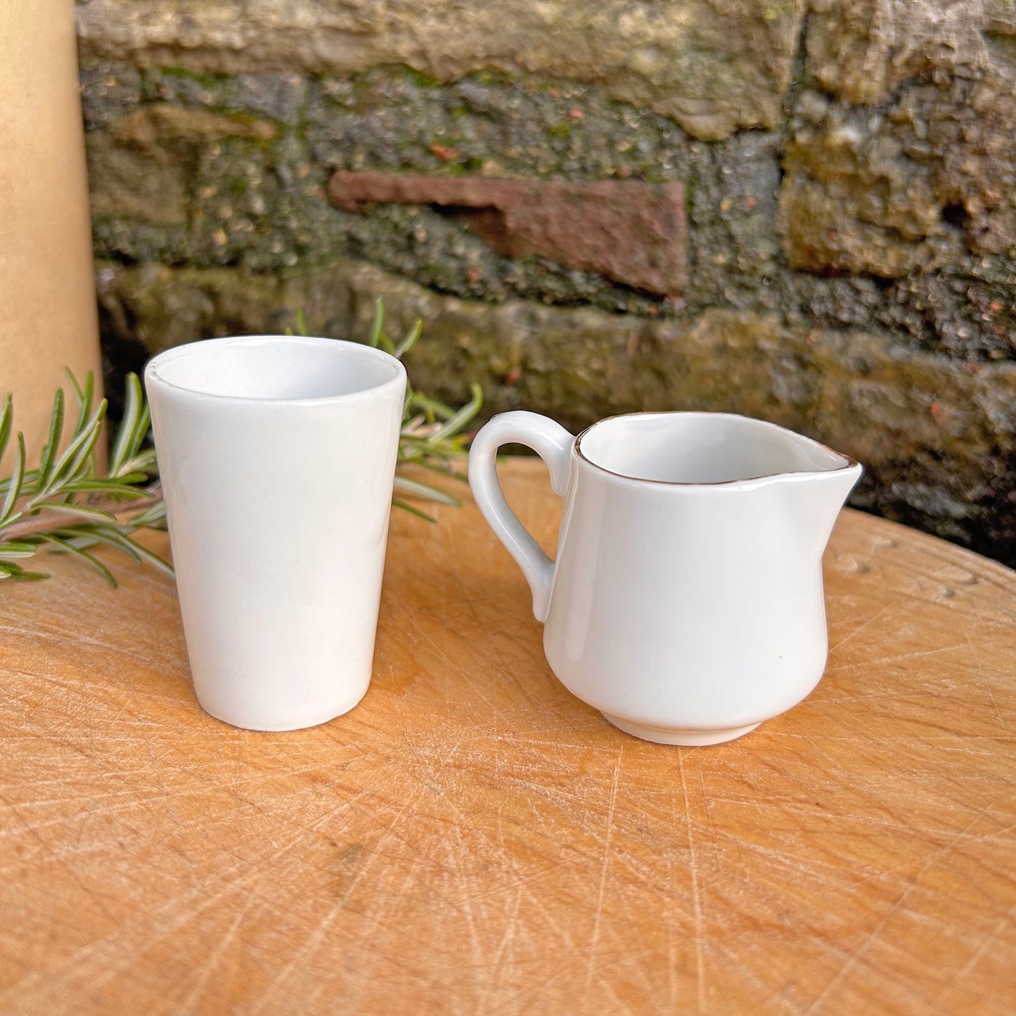 Miniature Jug & Pot Set - Welsh Costumes - Antique Souvenir (Preloved)