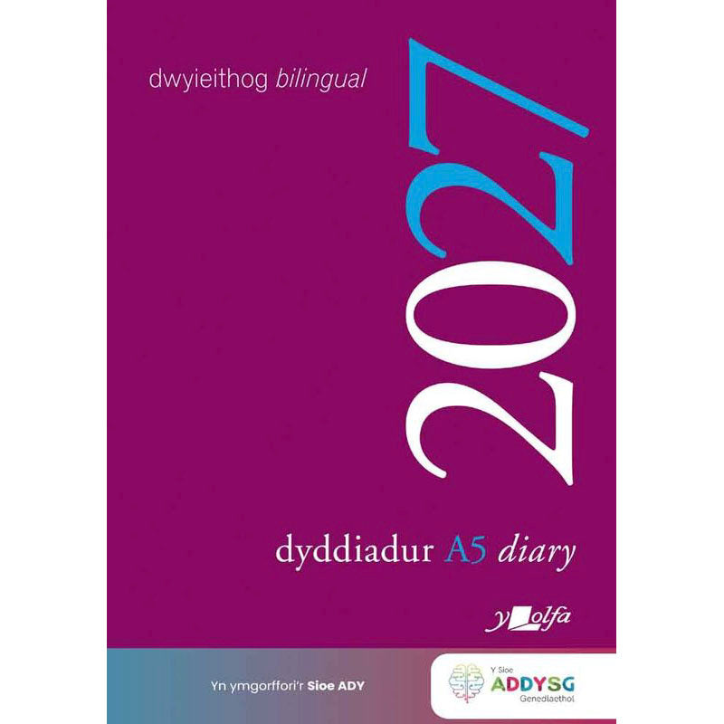 Dyddiadur Academaidd / Dyddiadur Addysg - Dwyieithog - A5 - 2025