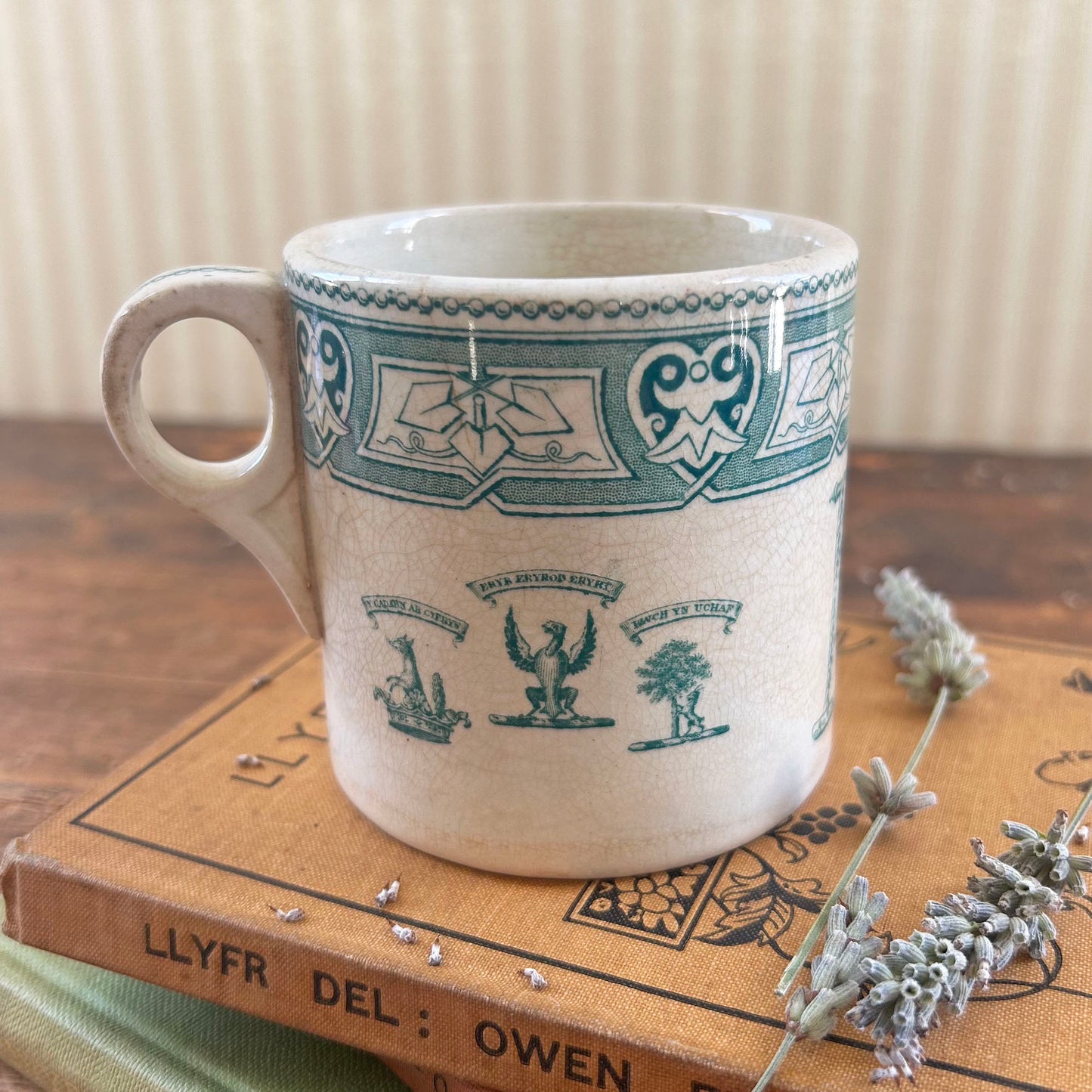 Antique Mug - Welsh Commemorative Marriage - 1884 (Preloved)