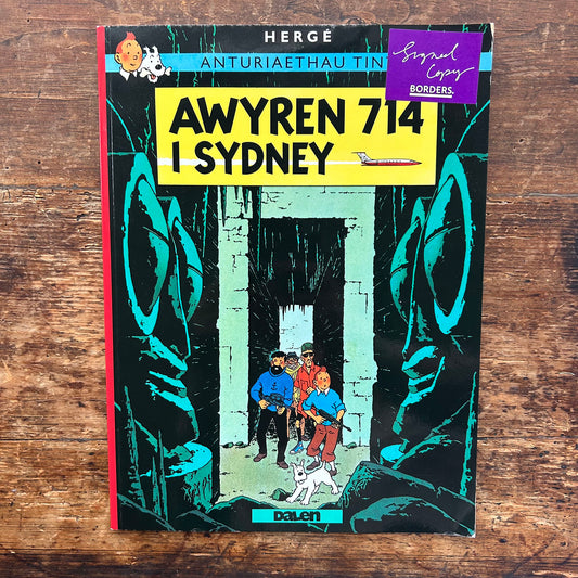 Anturiaethau Tintin - Awyren 714 I Sydney - Signed by Michael Farr (Preloved)