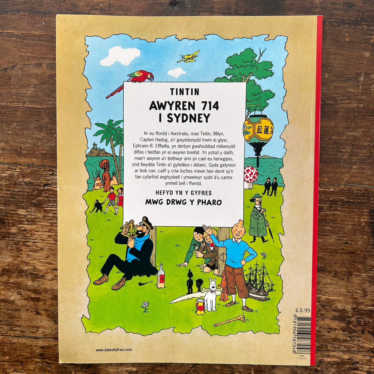Anturiaethau Tintin - Awyren 714 I Sydney - Signed by Michael Farr (Preloved)