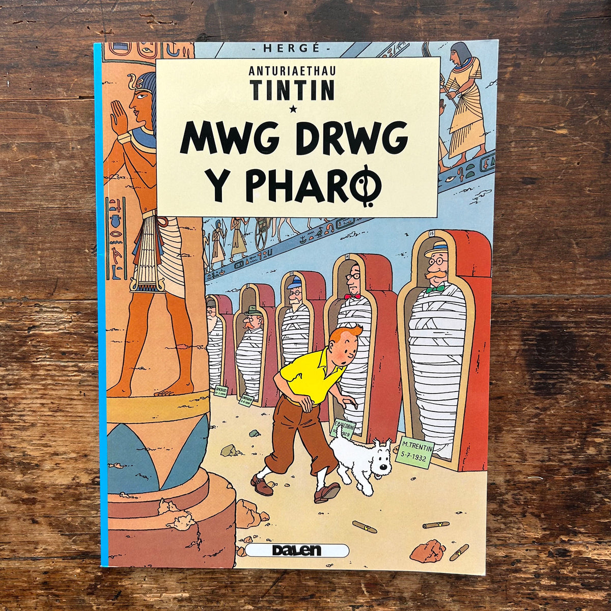 Anturiaethau Tintin - Mwg Drwg y Pharo (Preloved)