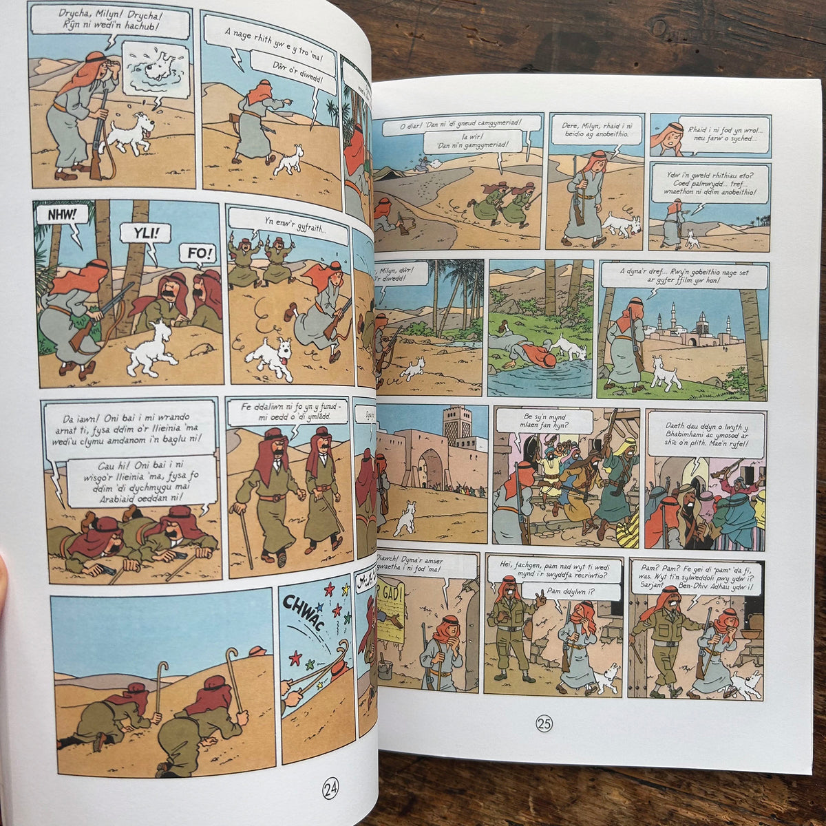 Anturiaethau Tintin - Mwg Drwg y Pharo (Preloved)