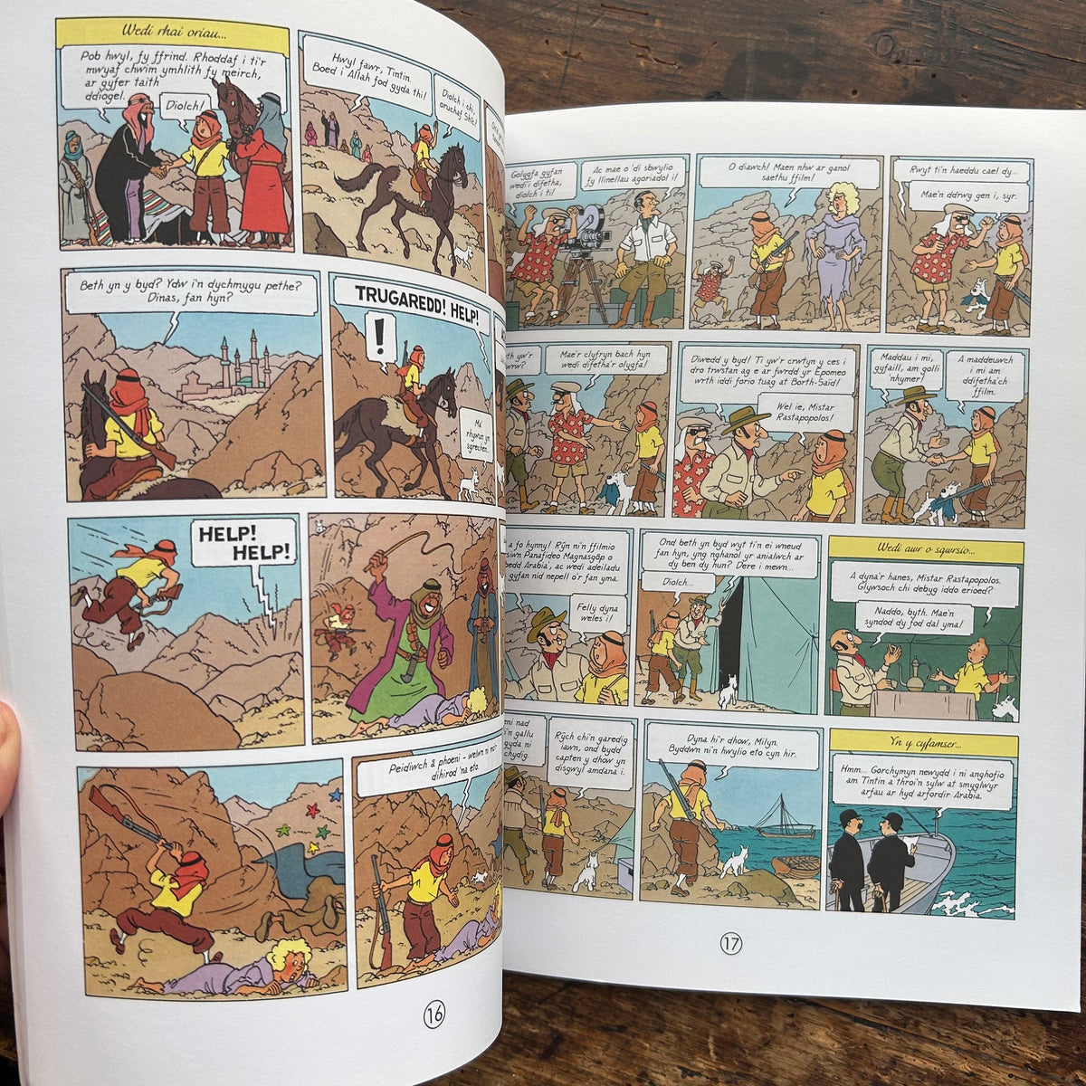 Anturiaethau Tintin - Mwg Drwg y Pharo (Preloved)