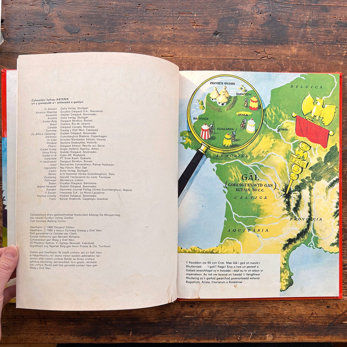 Asterix a'r Ornest Fawr - Welsh Comic Book 1980 (Preloved)