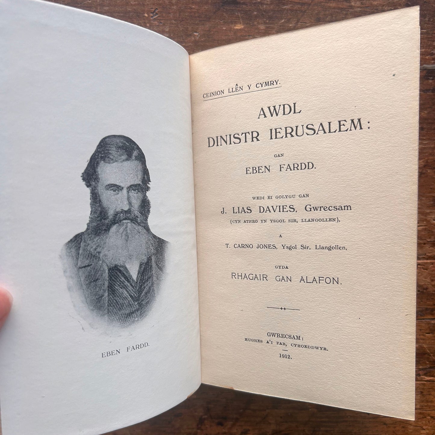 Awdl Dinistr Ierusalem - Eben Fardd - 1912 (Preloved)