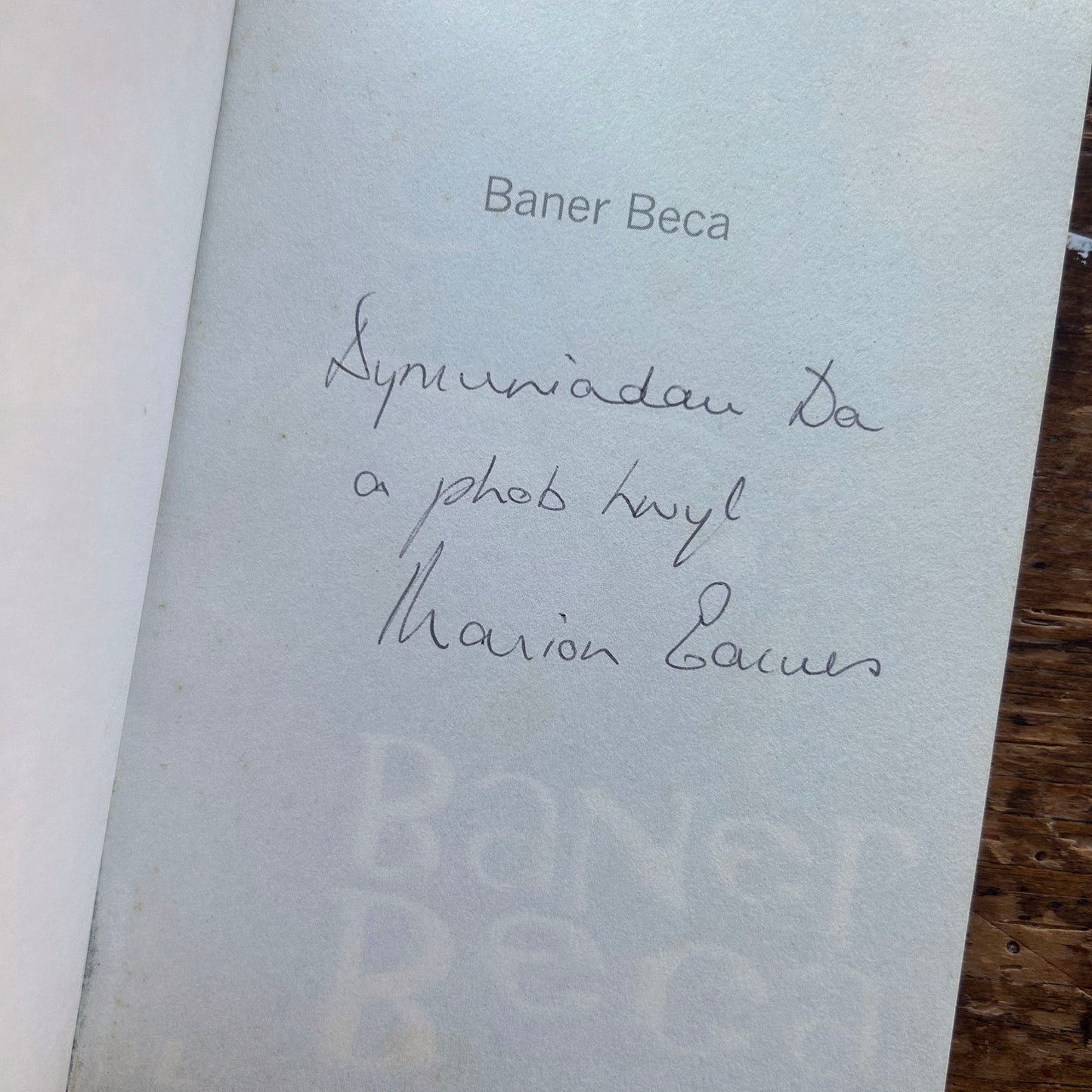Banner Beca - Marion Eames - Signed by Author (Preloved)