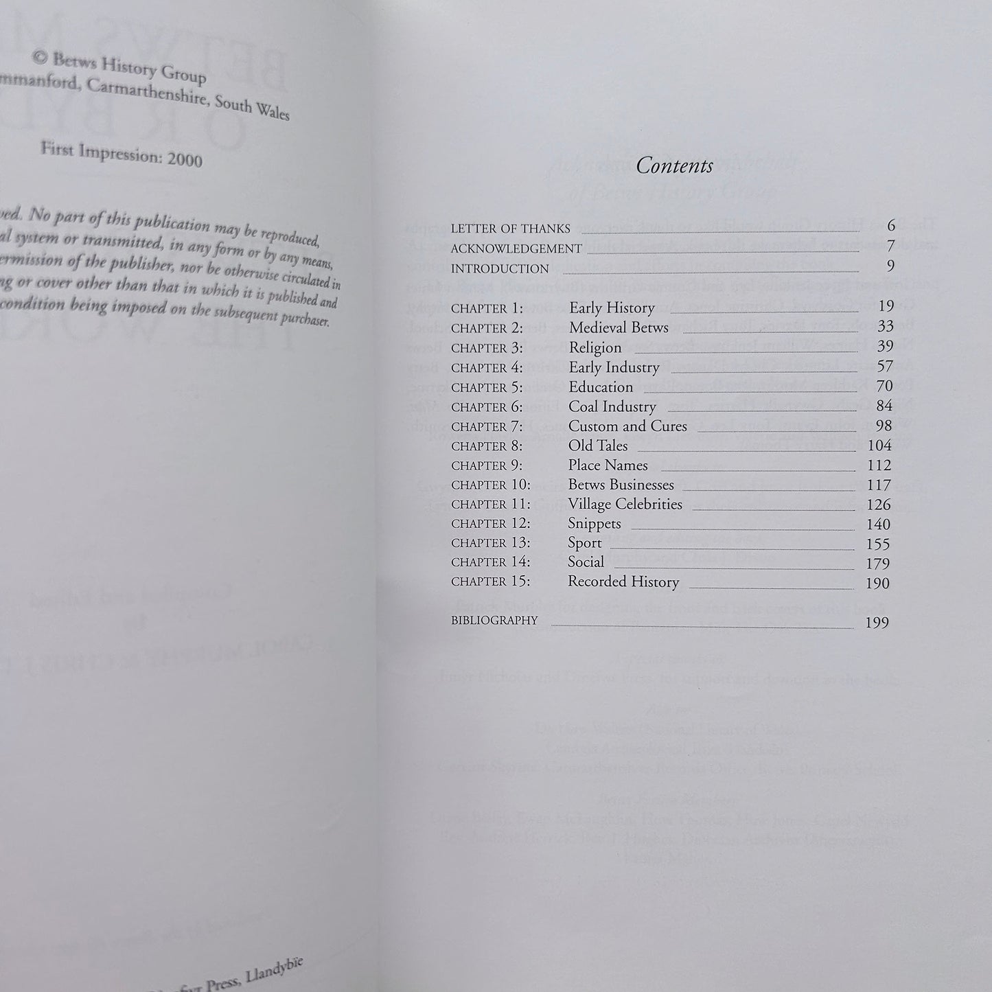 Betws Mas o'r Byd - Betws History Group - 2000 (Preloved)