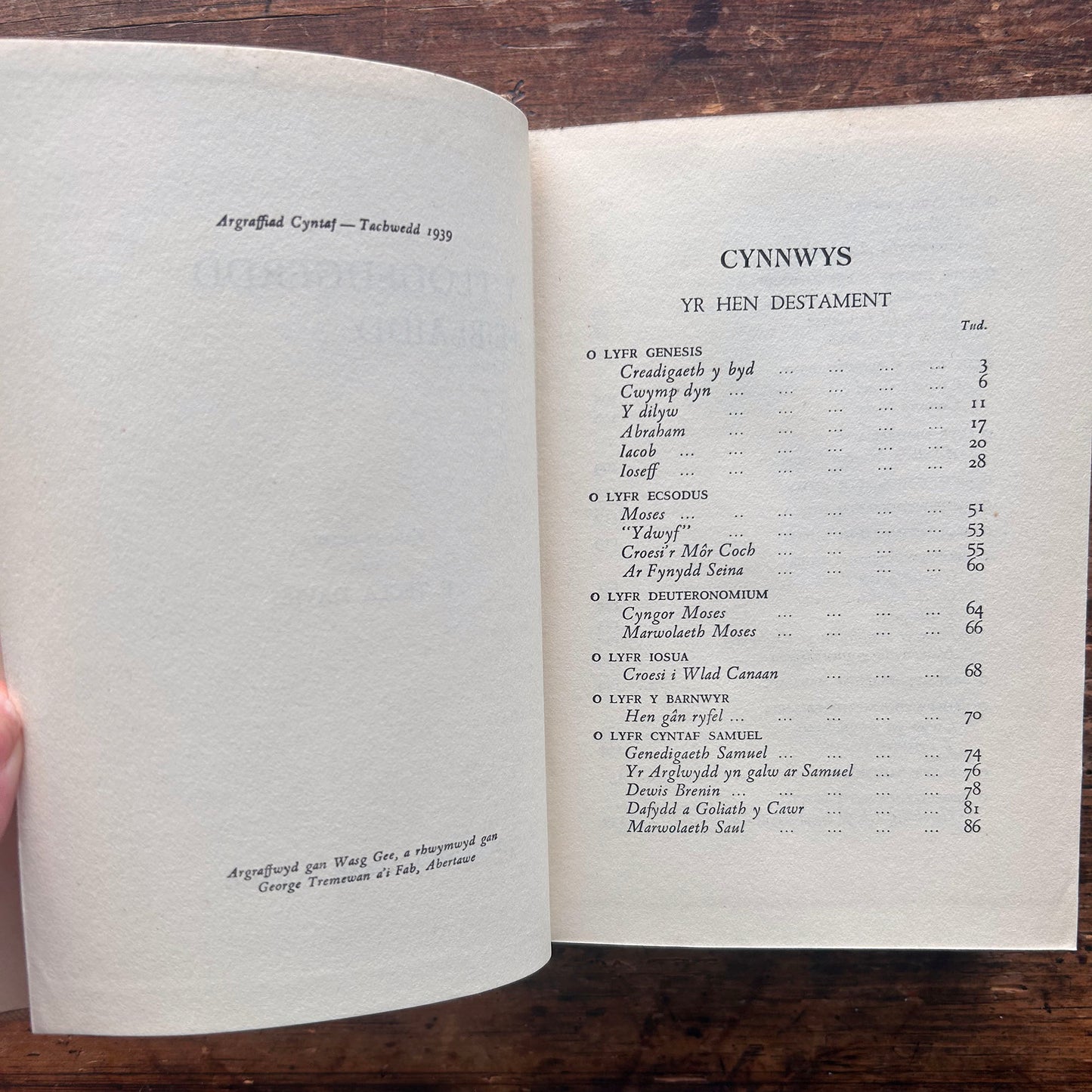 Blodeugerdd Feiblaidd - E. Tegla Davies - 1939 (Preloved)