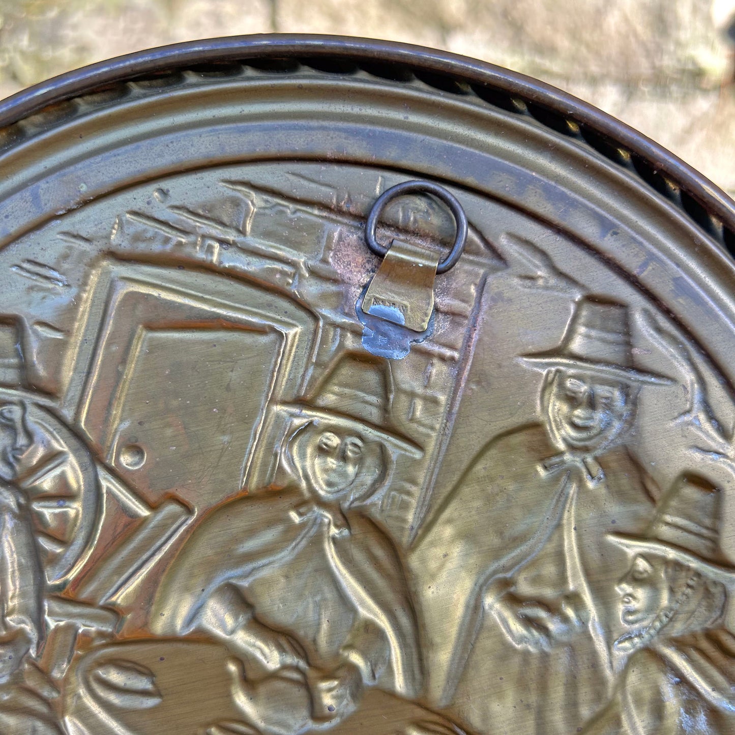 Brass Plaque - Welsh Ladies - Tea Party - Vintage (Preloved)