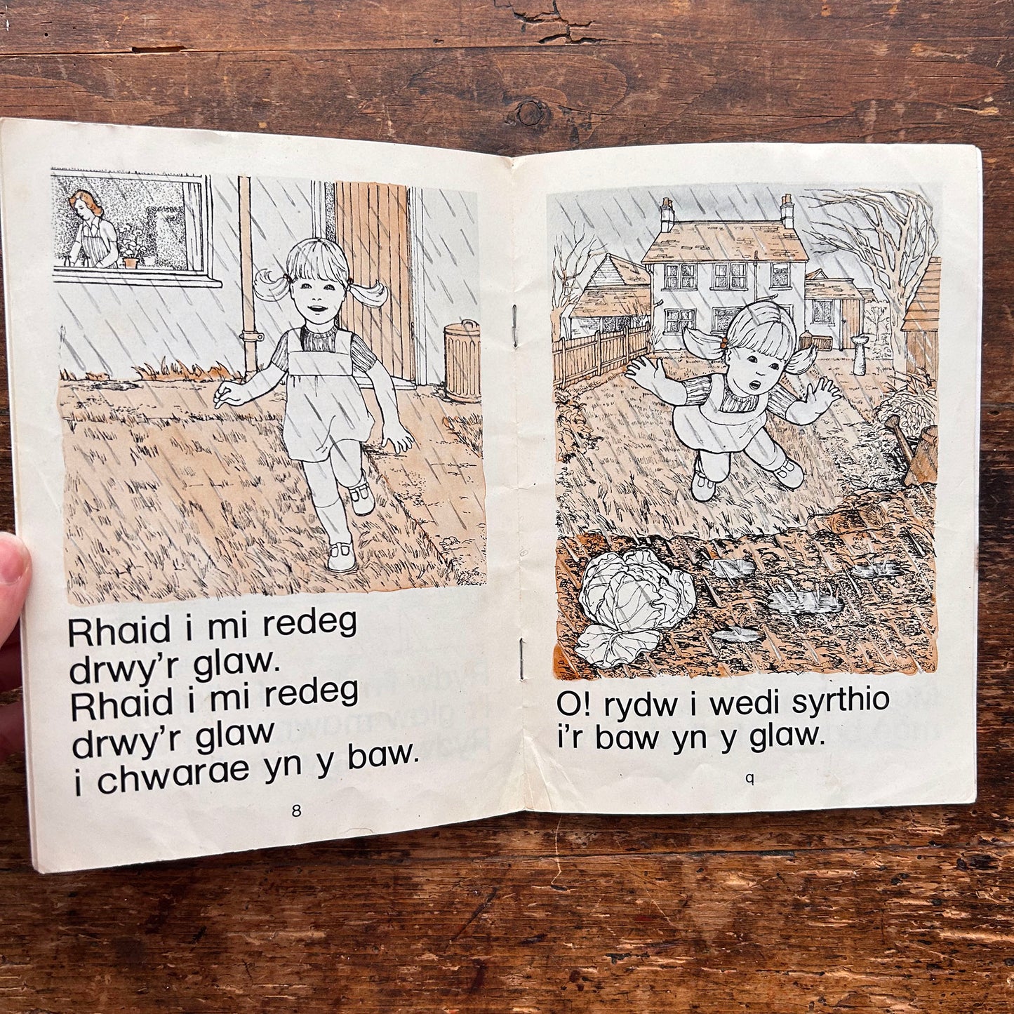 Bwrw Glaw - Cyfres y Ddraig - Vintage Welsh Book 1978 (Preloved)