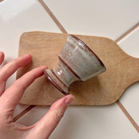 Candle Holder - Vintage Welsh Studio Stoneware Pottery - Creigiau Wales (Preloved)