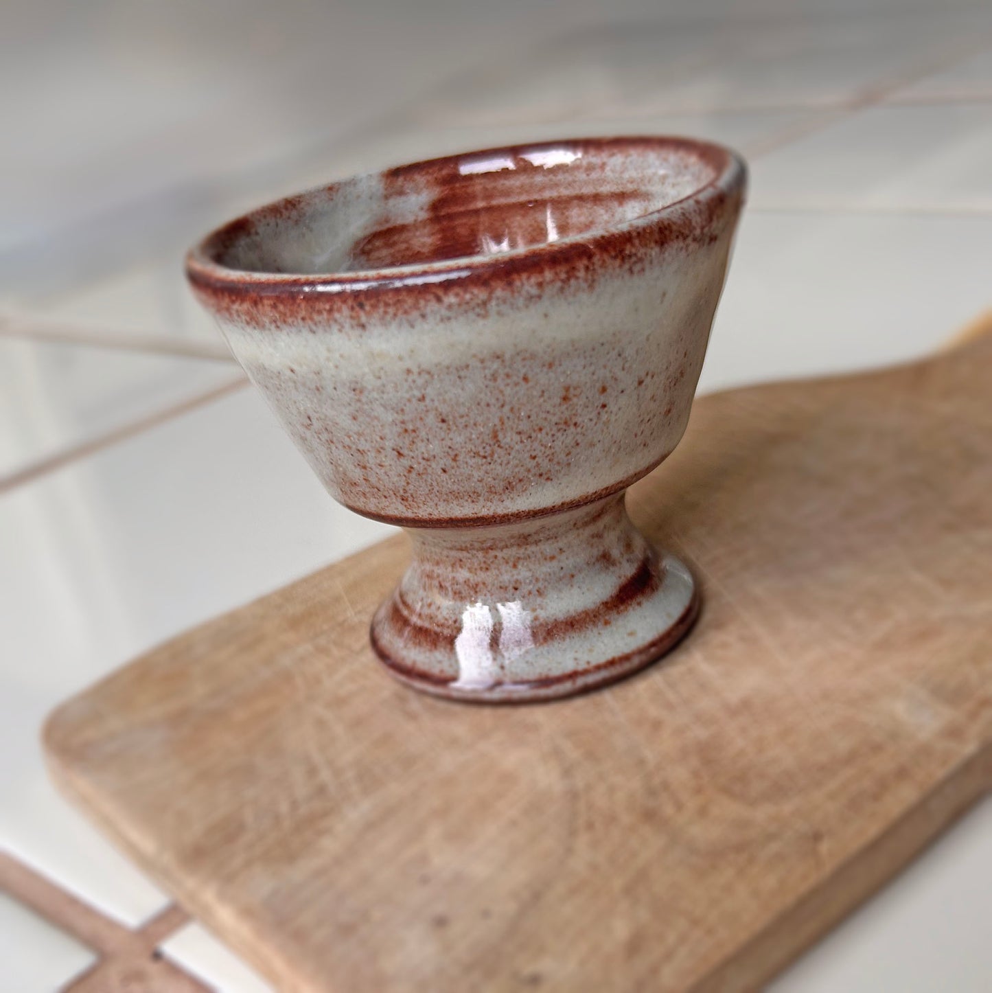 Candle Holder - Vintage Welsh Studio Stoneware Pottery - Creigiau Wales (Preloved)