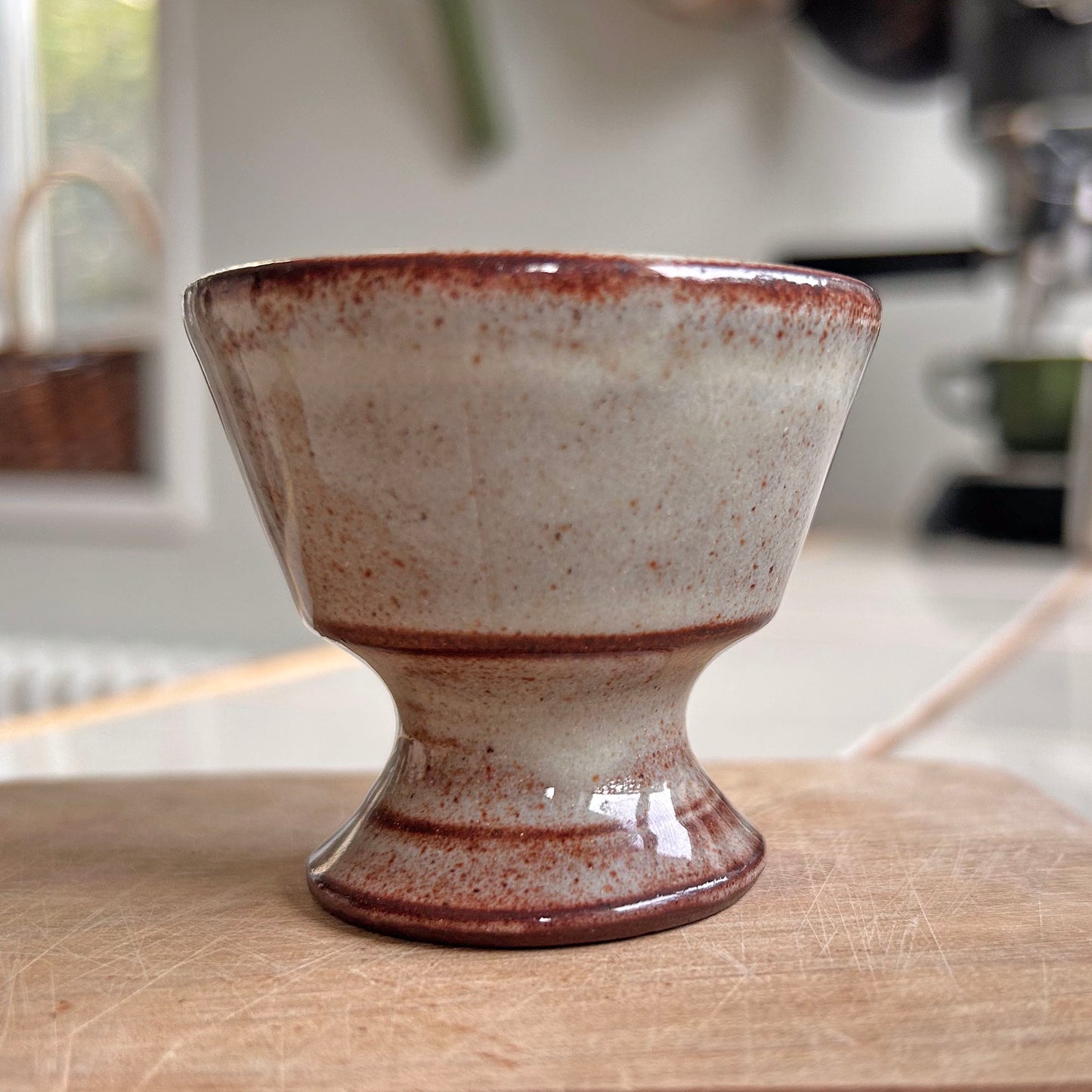 Candle Holder - Vintage Welsh Studio Stoneware Pottery - Creigiau Wales (Preloved)