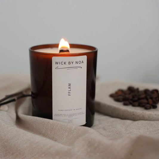 Candle - Wick by Noa - Amber Votive - Fflam