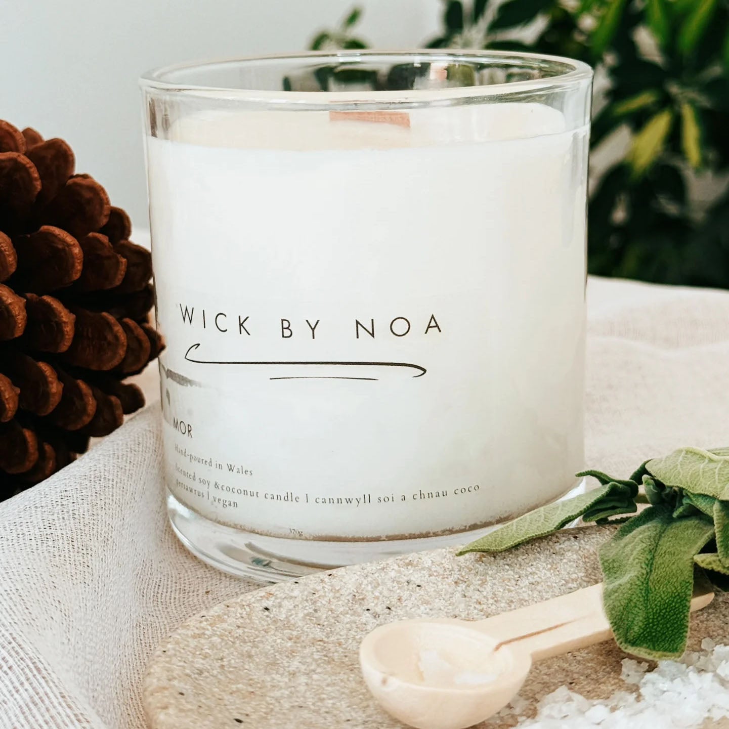 Candle - Wick by Noa - Mor - Large