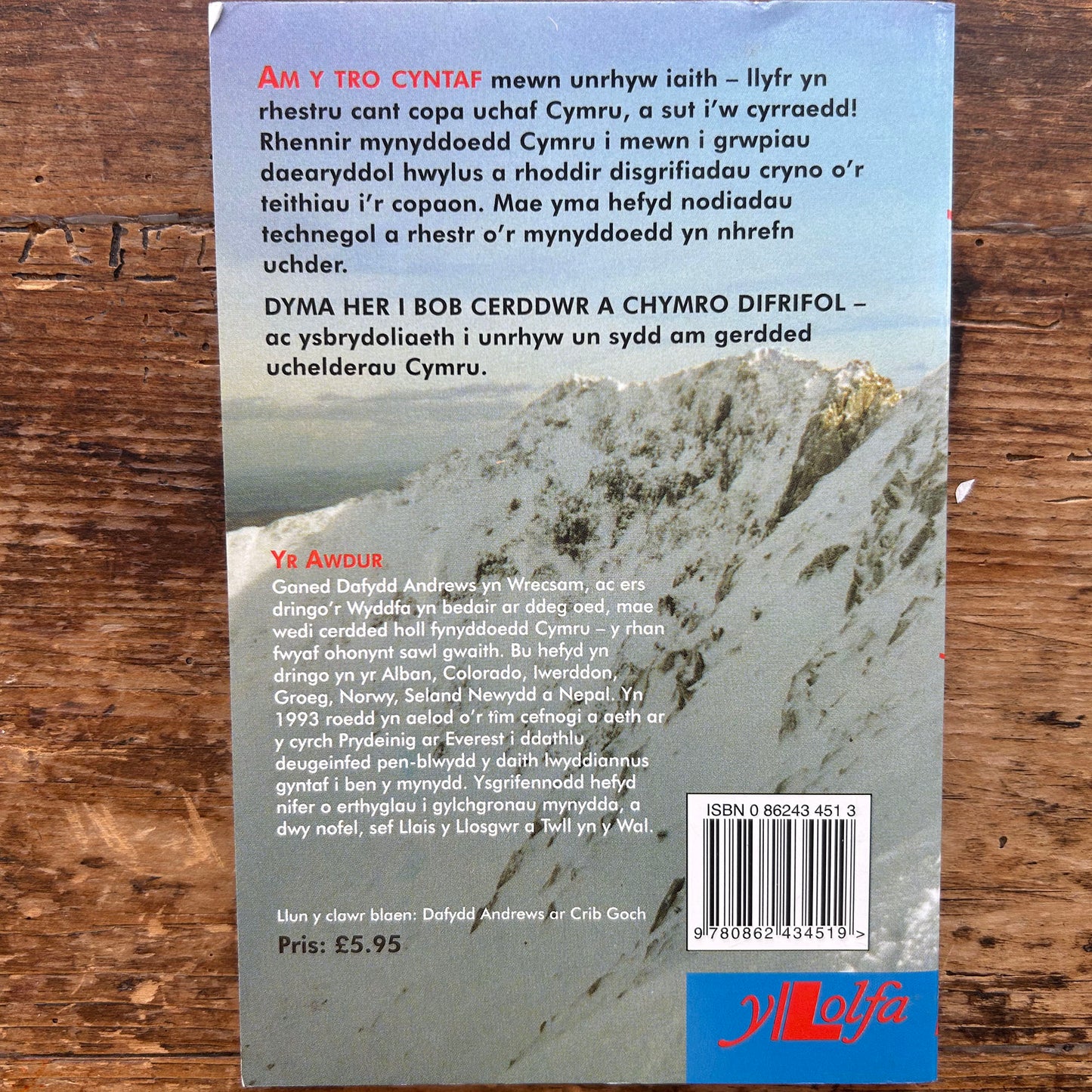 Cant Cyrmu - Walker's Guidebook - Dafydd Andrews - 1998 (Preloved)