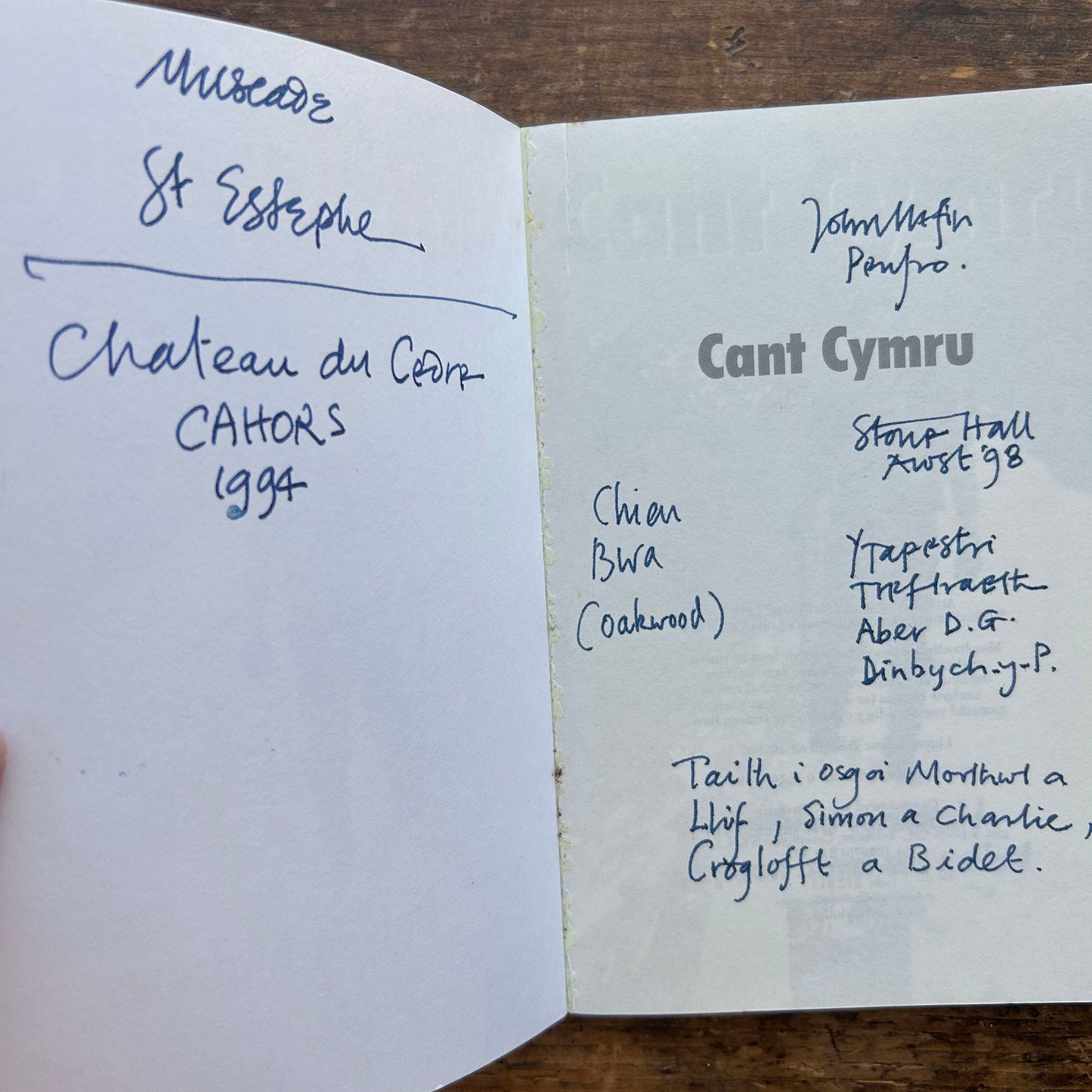 Cant Cyrmu - Walker's Guidebook - Dafydd Andrews - 1998 (Preloved)