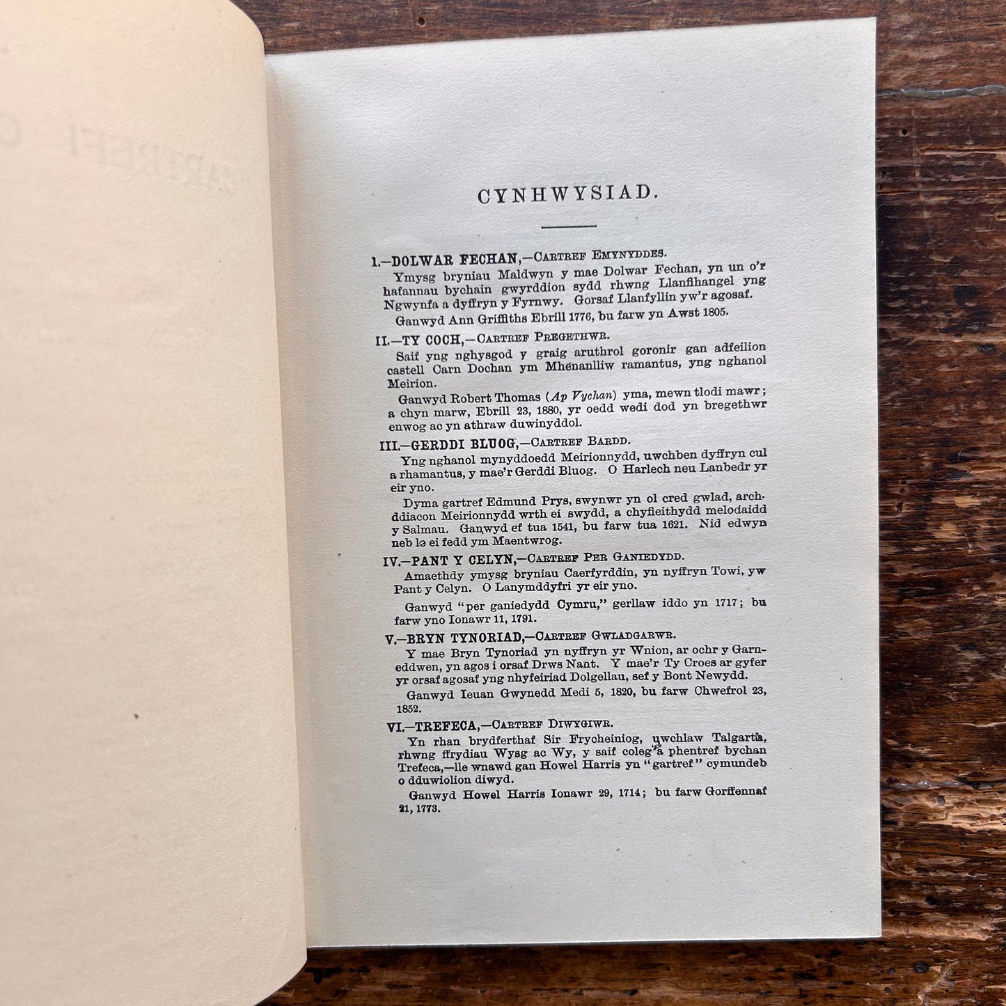 Cartrefi Cymru - Owen M. Edwards 1896 - 1st edition (Preloved)