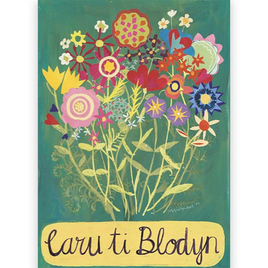 Card - Caru Ti Blodyn / Love You Flower