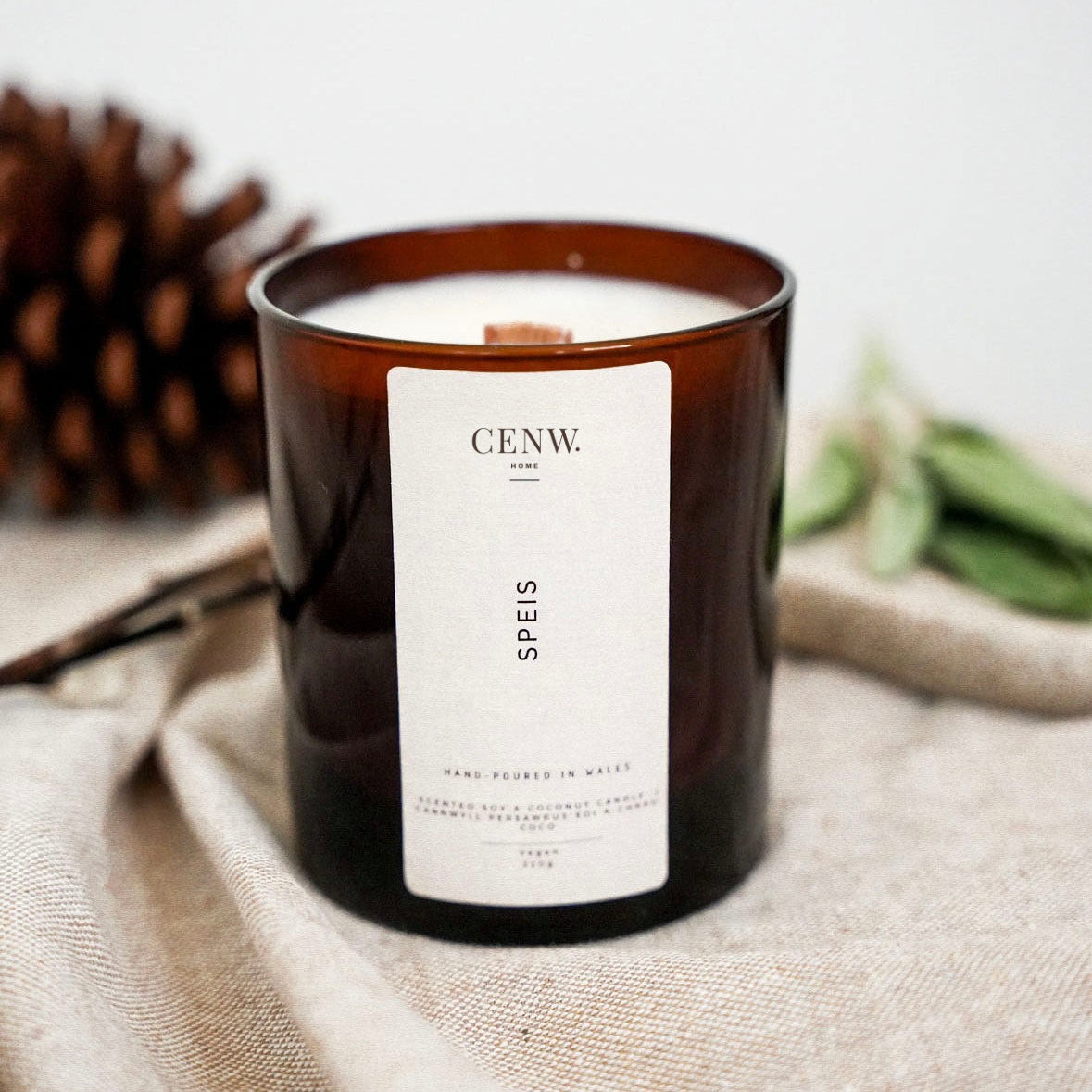 Candle - Cenw - Amber Votive - Speis / Spice