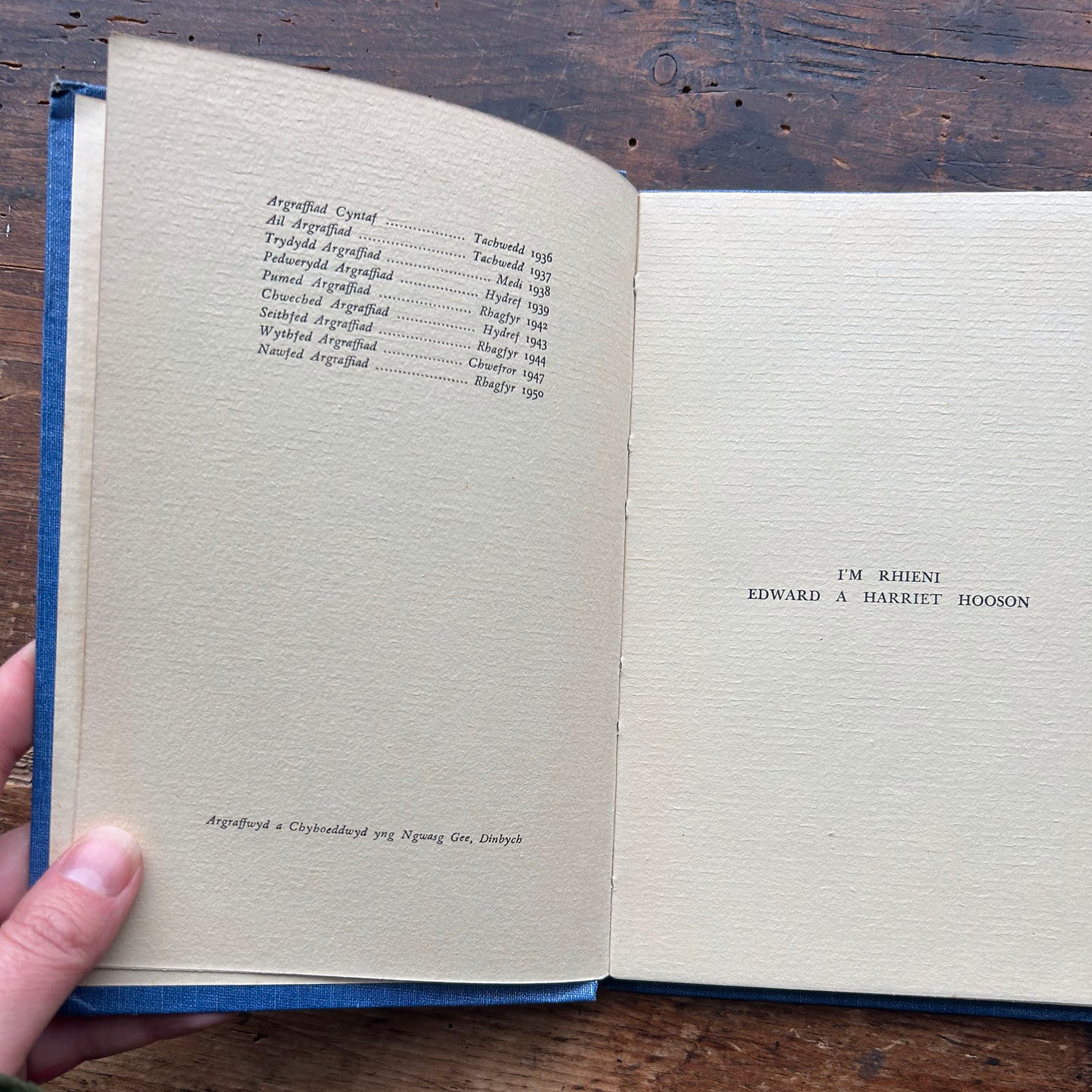 Cerddi a Baledi - Welsh Poems and Ballads 1950 (Preloved)