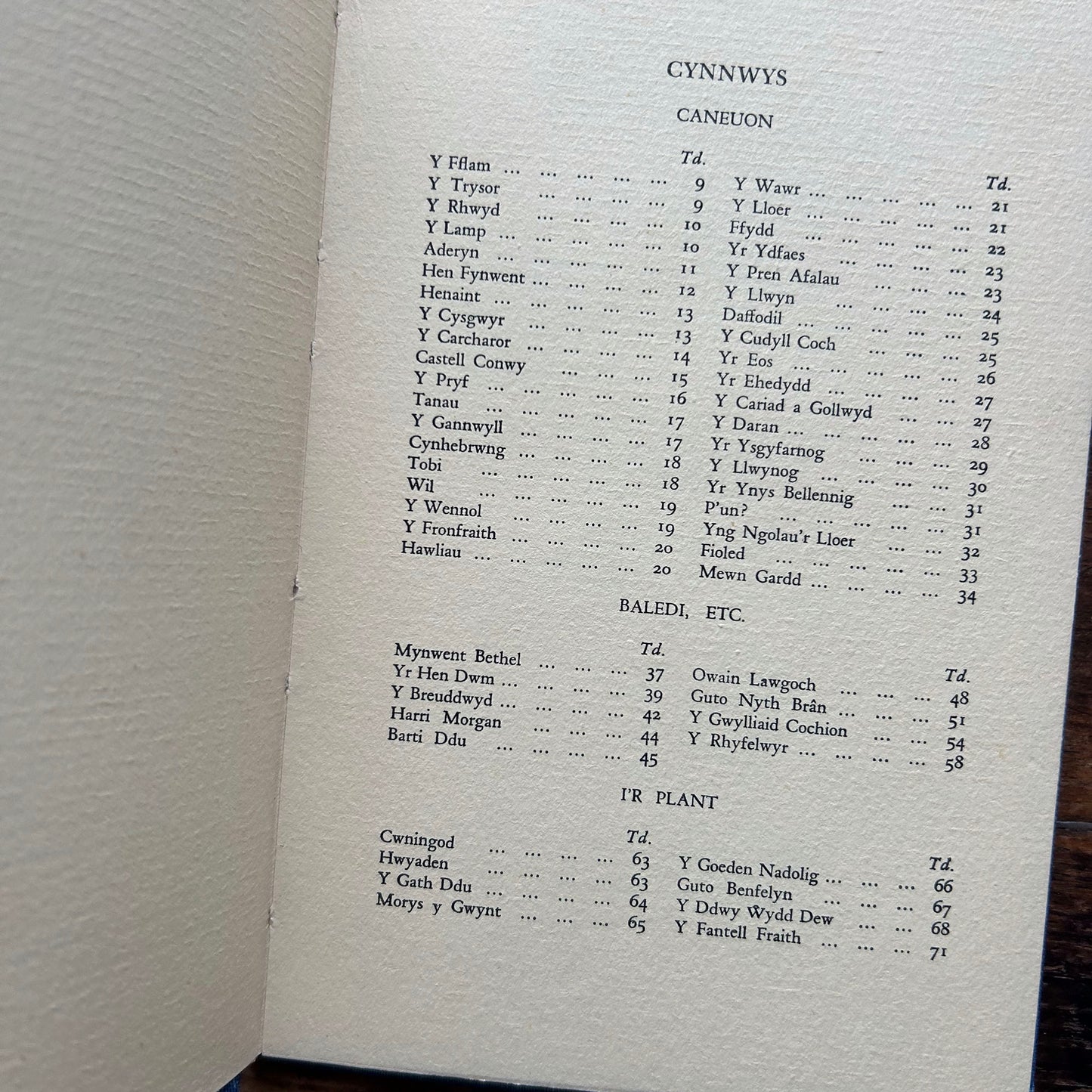 Cerddi a Baledi - Welsh Poems and Ballads 1950 (Preloved)