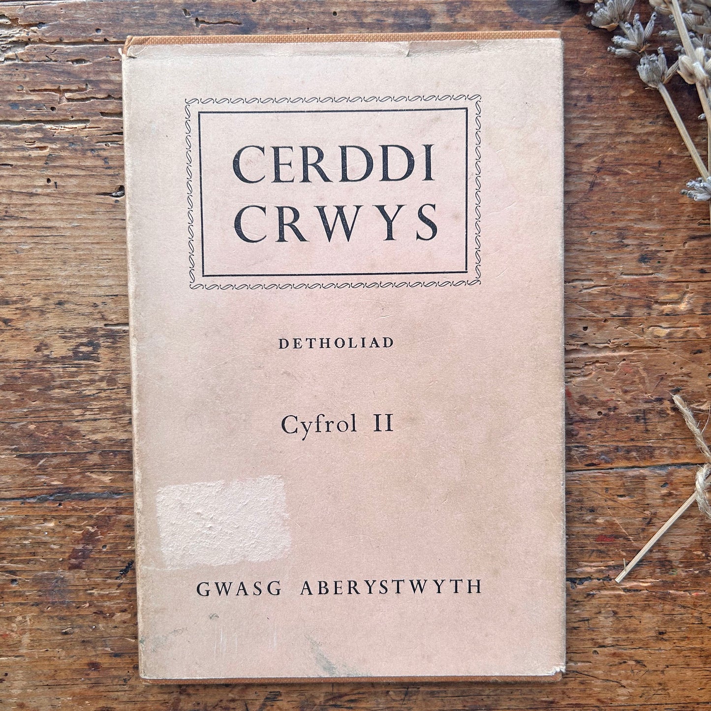 Cerddi Crwys Cyfrol II - Welsh Folk Songs 1956 (Preloved)