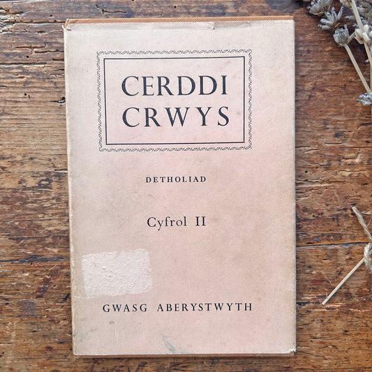Cerddi Crwys Cyfrol II - Welsh Folk Songs 1956 (Preloved)