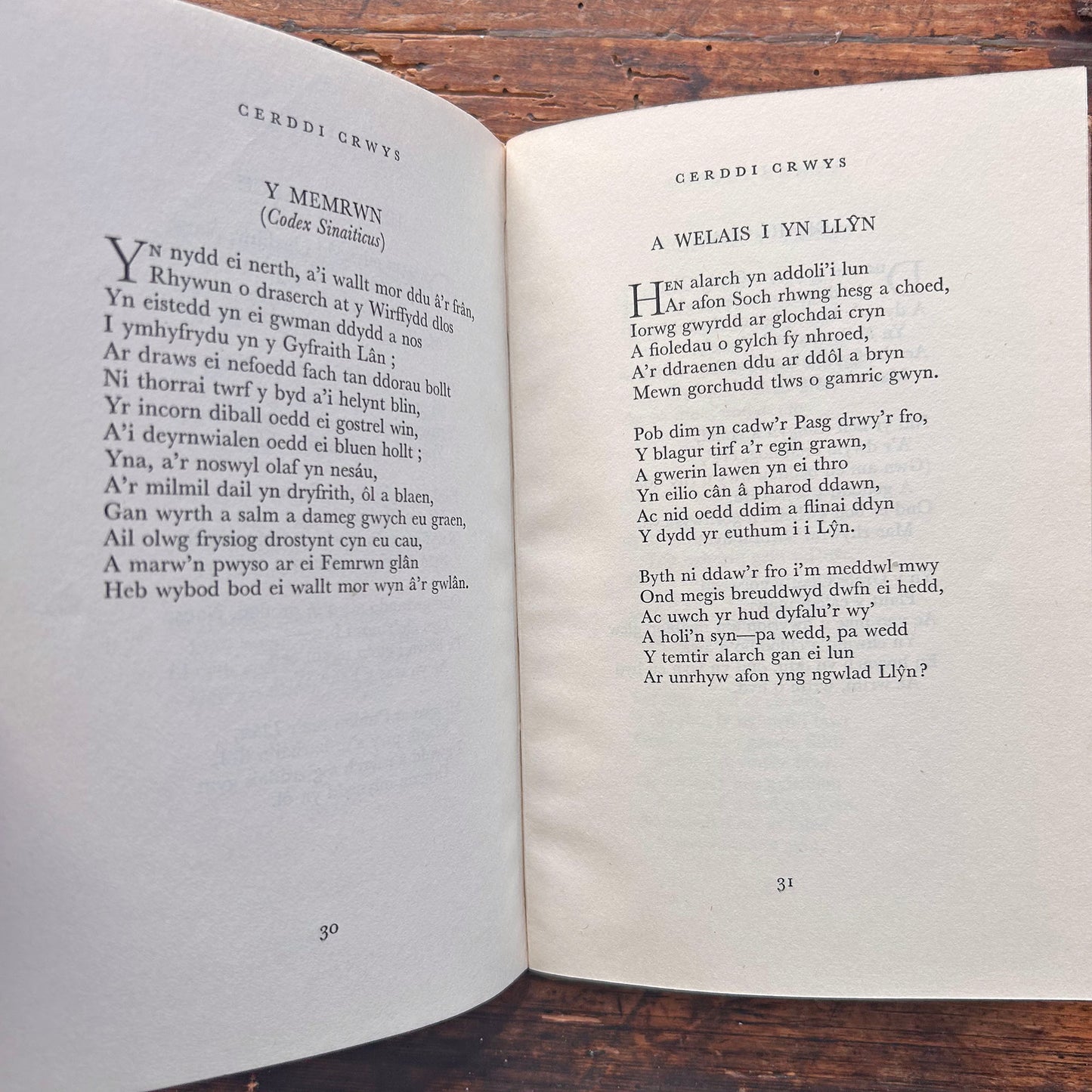 Cerddi Crwys Cyfrol II - Welsh Folk Songs 1956 (Preloved)