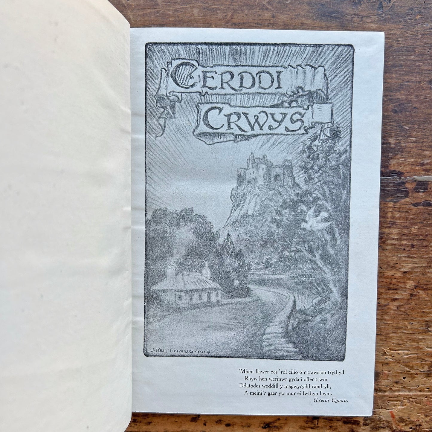 Cerddi Crwys - Welsh Folk Songs 1920 (Preloved)
