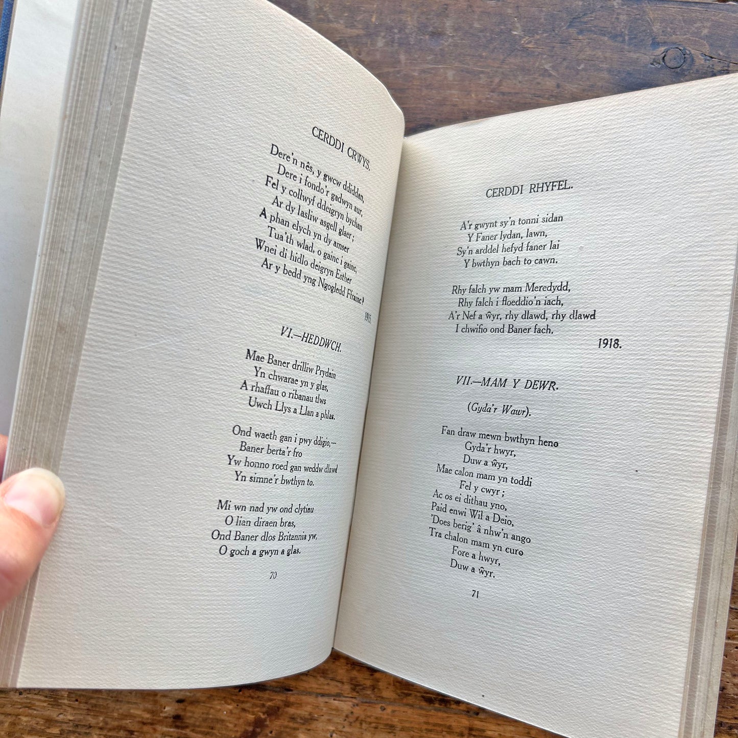 Cerddi Crwys - Welsh Folk Songs 1920 (Preloved)