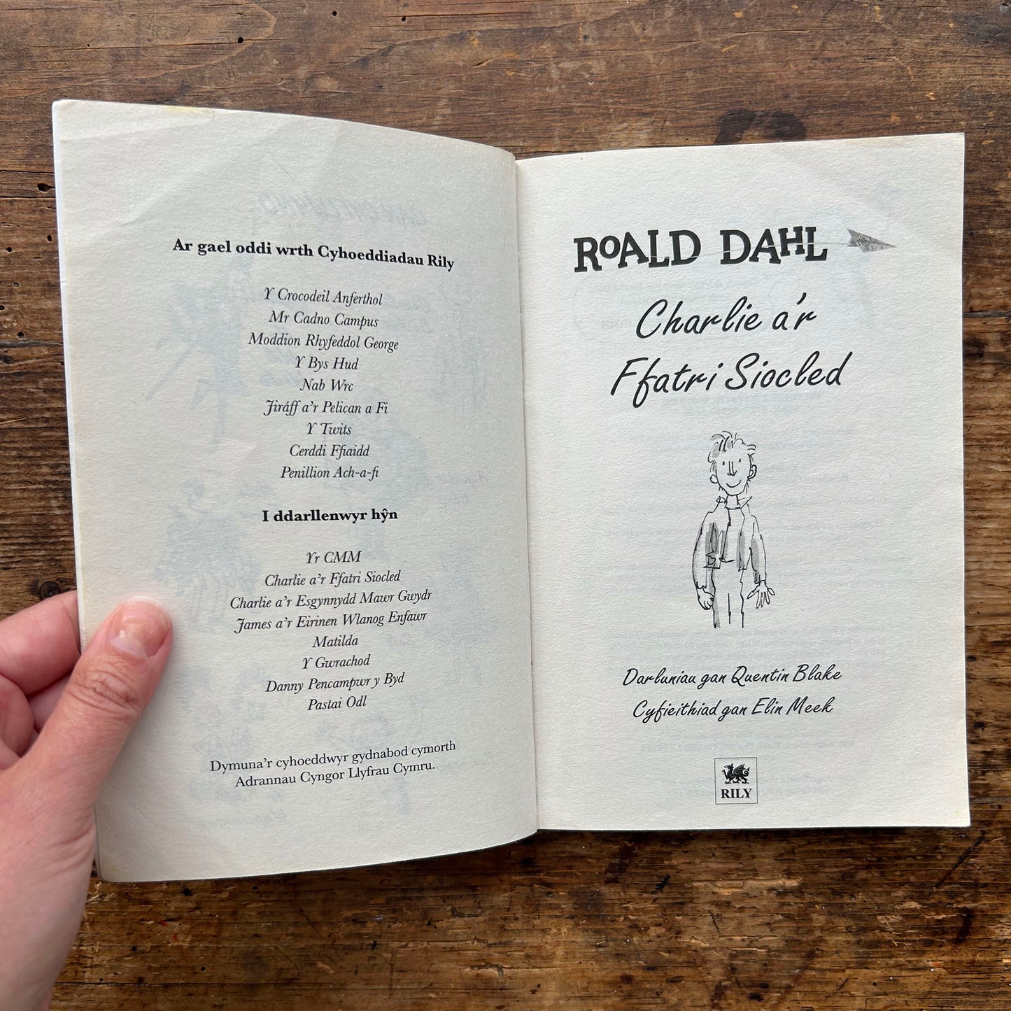 Charlie a'r Ffatri Siocled - Charlie and The Chocolate Factory - Roald Dahl - Welsh (Preloved)