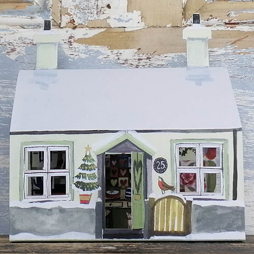 3D Card / Decoration - Christmas Cottage - No. 25