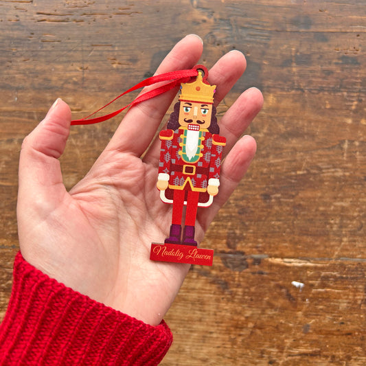 Addurn Nadolig - Nutcracker - Nadolig Llawen