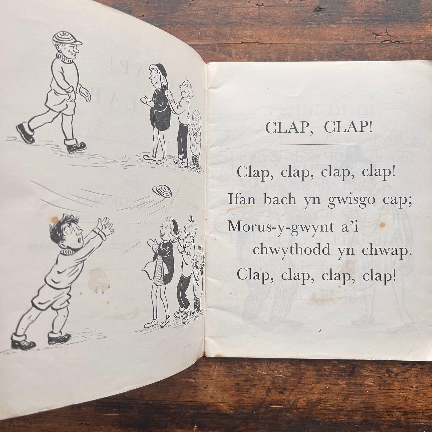 Clap! Clap!! Rhigymau i'r Plant Lleiag - Enid E. Thomas - 1964 (Preloved)