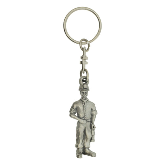 Keyring / Key Chain - Gwerin Cymreig - Pewter - Mari Lwyd
