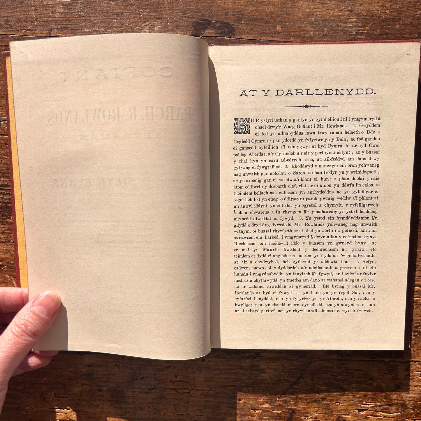 Cofiant y Parch. R. Rowlands Aberaman - D. Silyn Evans 1892 (Preloved)