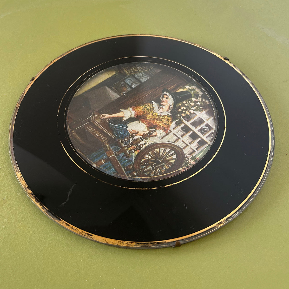 Welsh Frame Convex Glass Dome Picture Frame - Welsh Lady - Mid Century (Preloved ...